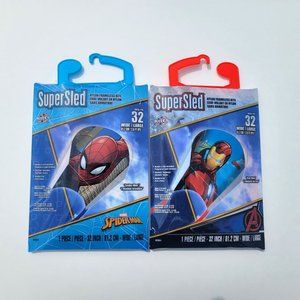 2 Marvel Kites - Spiderman & Iron Man - Ready to Fly!